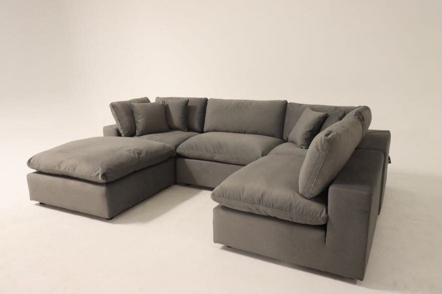 Dark Grey 5 Piece Cloud Couch