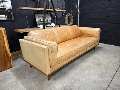 Article 100% Genuine Distressed Leather Sofa