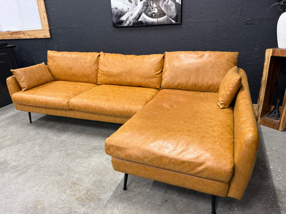 Albani Park Faux Leather Sectional