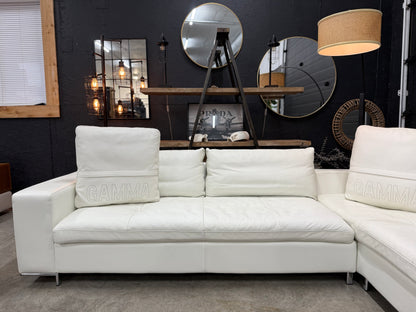 Gamma Arredamenti HighEnd Italian Full Grain Leather Sectional