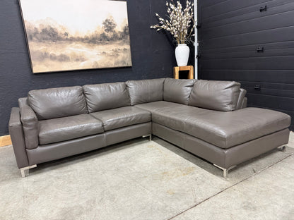 Scan Design Genuine Full Grain Leather Sectional