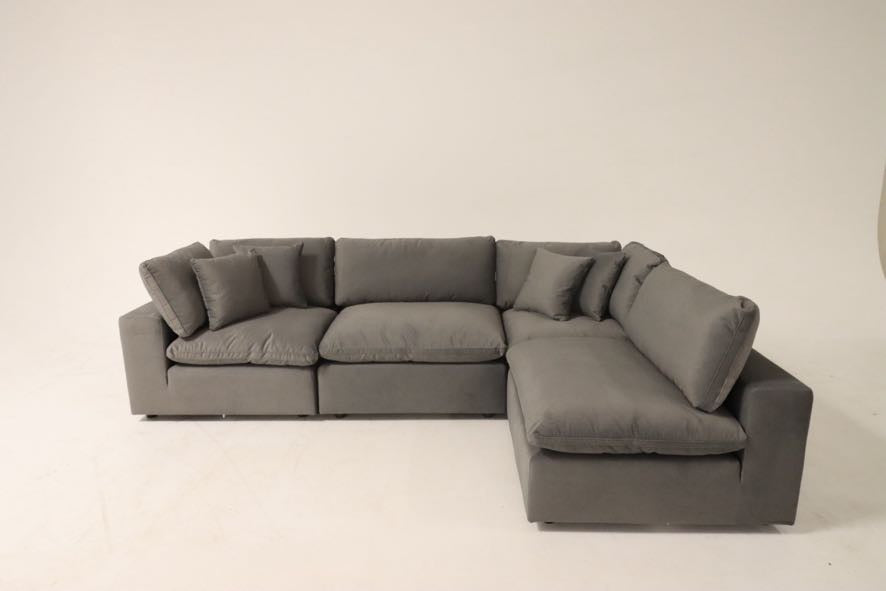 Dark Grey 5 Piece Cloud Couch