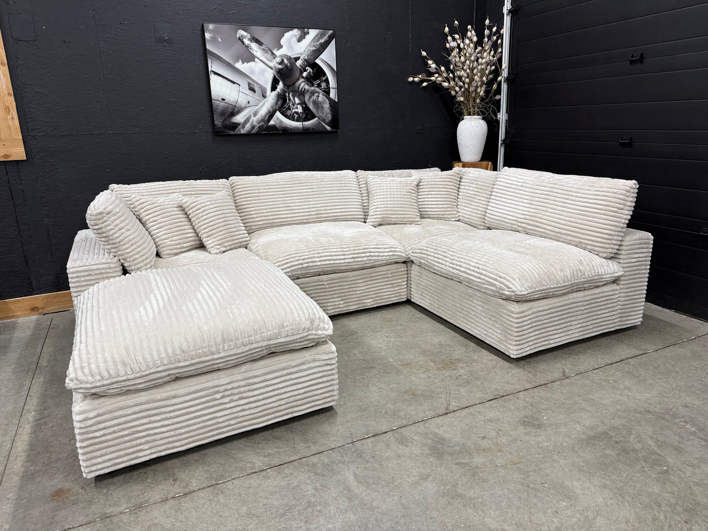 New Corduroy Sectional