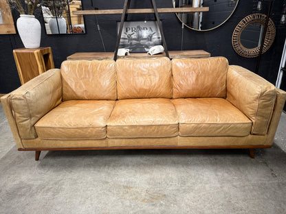 Article 100% Genuine Distressed Leather Sofa