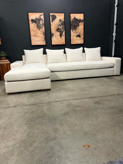 Moes Downfill Cream Sectional