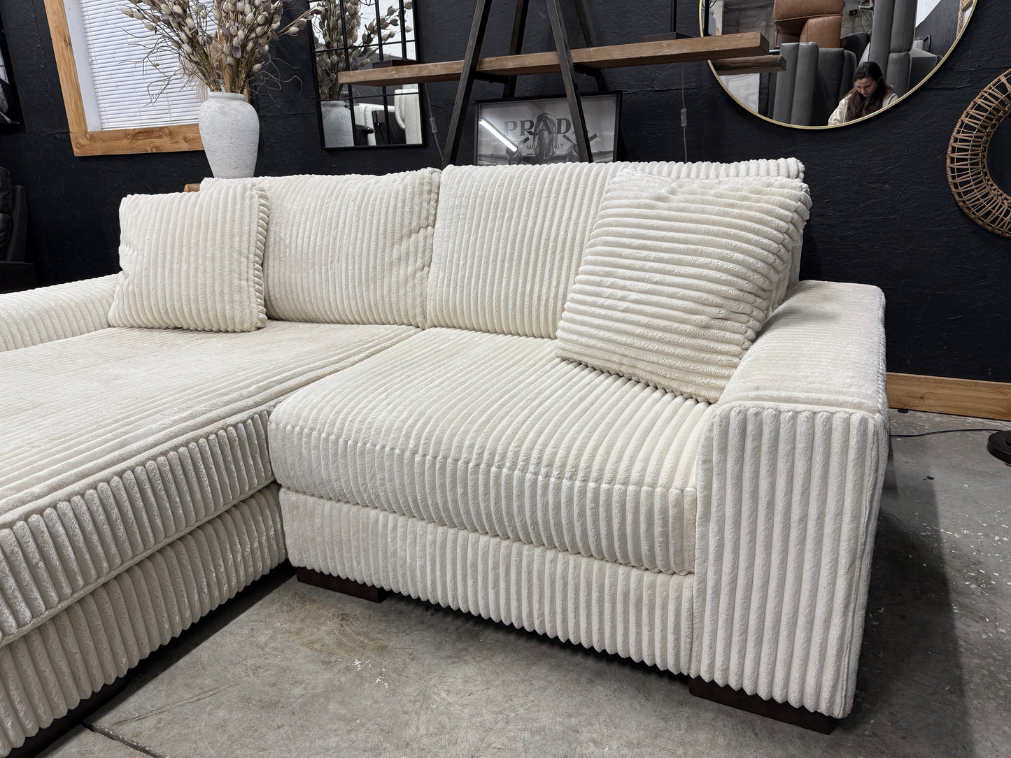 Ashley Corduroy Sectional