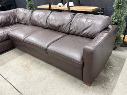 Natuzzi Genuine Leather Sectional