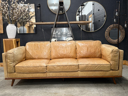 Article 100% Genuine Distressed Leather Sofa