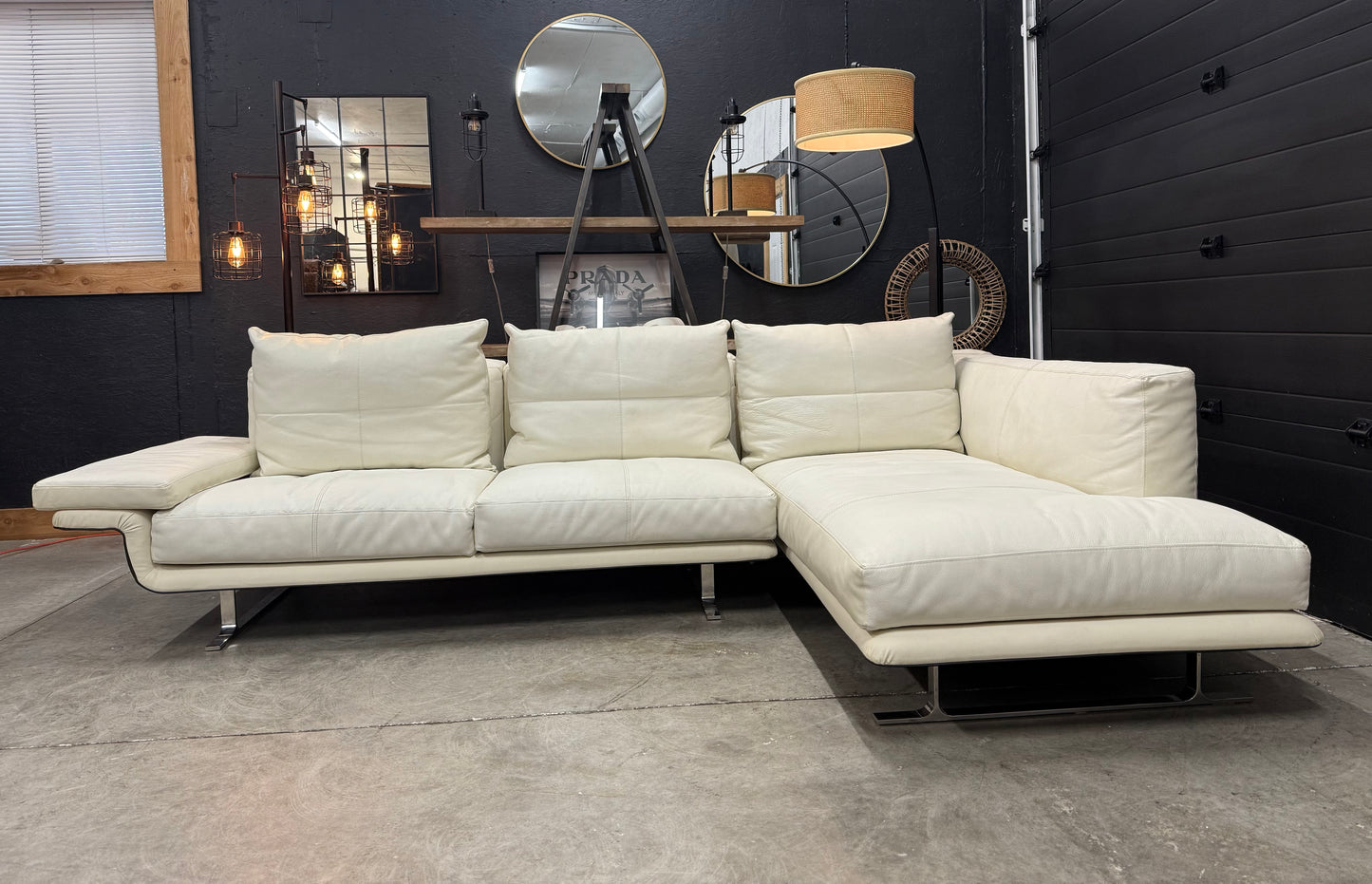 Sohome HighEnd Full Grain Leather Sectional