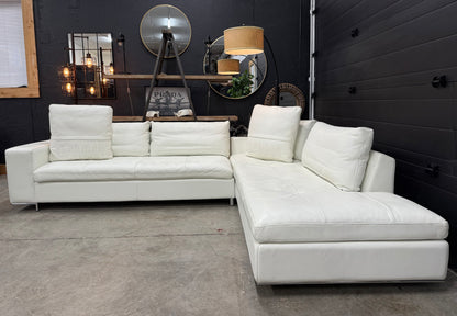 Gamma Arredamenti HighEnd Italian Full Grain Leather Sectional