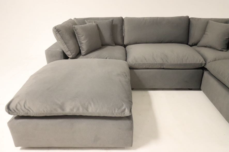 Dark Grey 5 Piece Cloud Couch