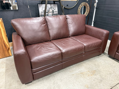 Campio RawHide Brown Leather Sofa Set