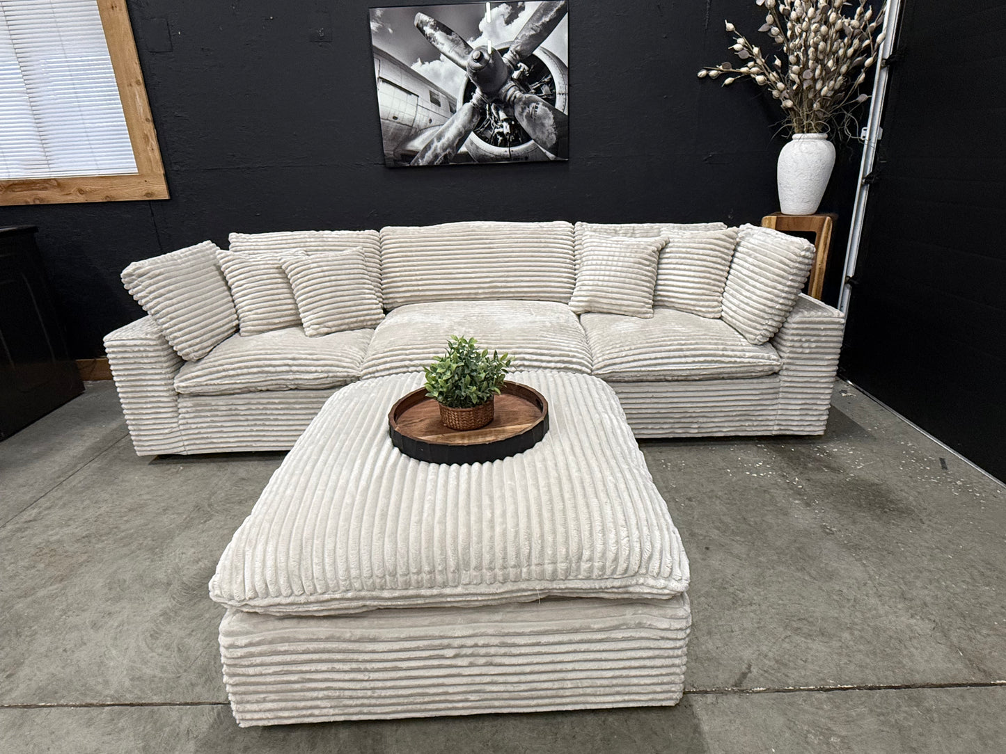 New Corduroy Sectional