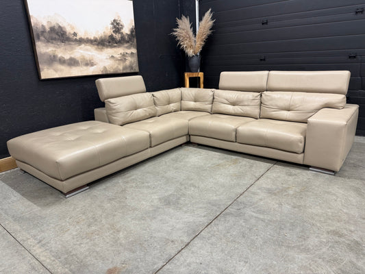 Gamma HighEnd Italian Full Grain Leather Sectional