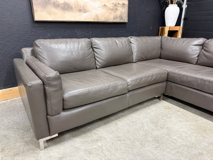 Scan Design Genuine Full Grain Leather Sectional