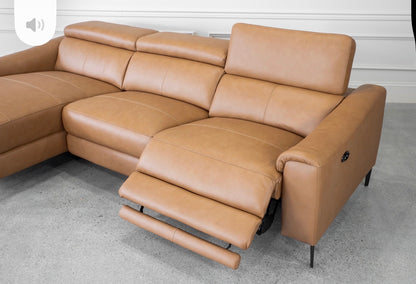 Scan Design Power Reclining Genuine Leather Sectional