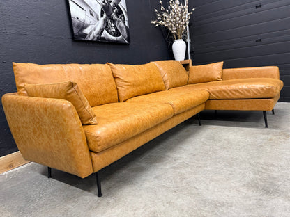 Albani Park Faux Leather Sectional