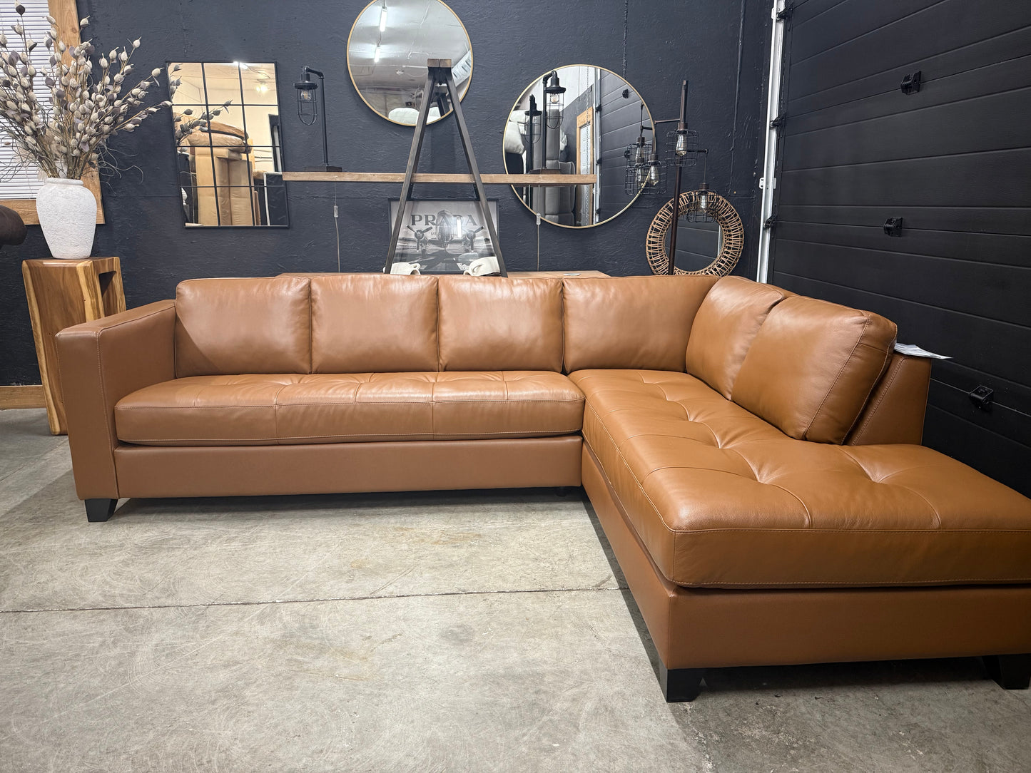 Palliser Genuine Top Grain Leather Sectional