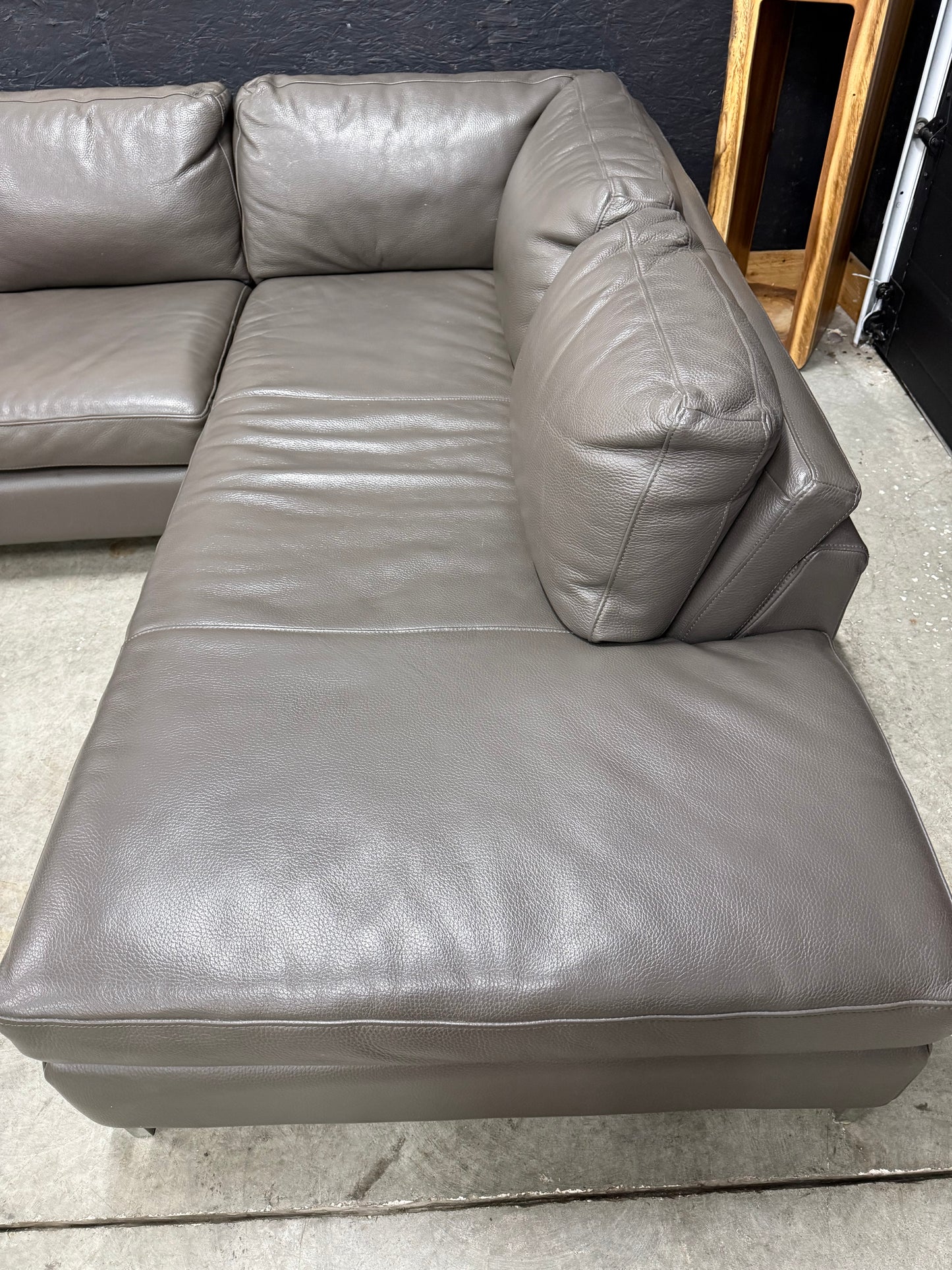 Scan Design Genuine Full Grain Leather Sectional