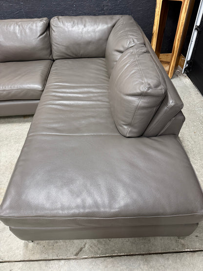 Scan Design Genuine Full Grain Leather Sectional