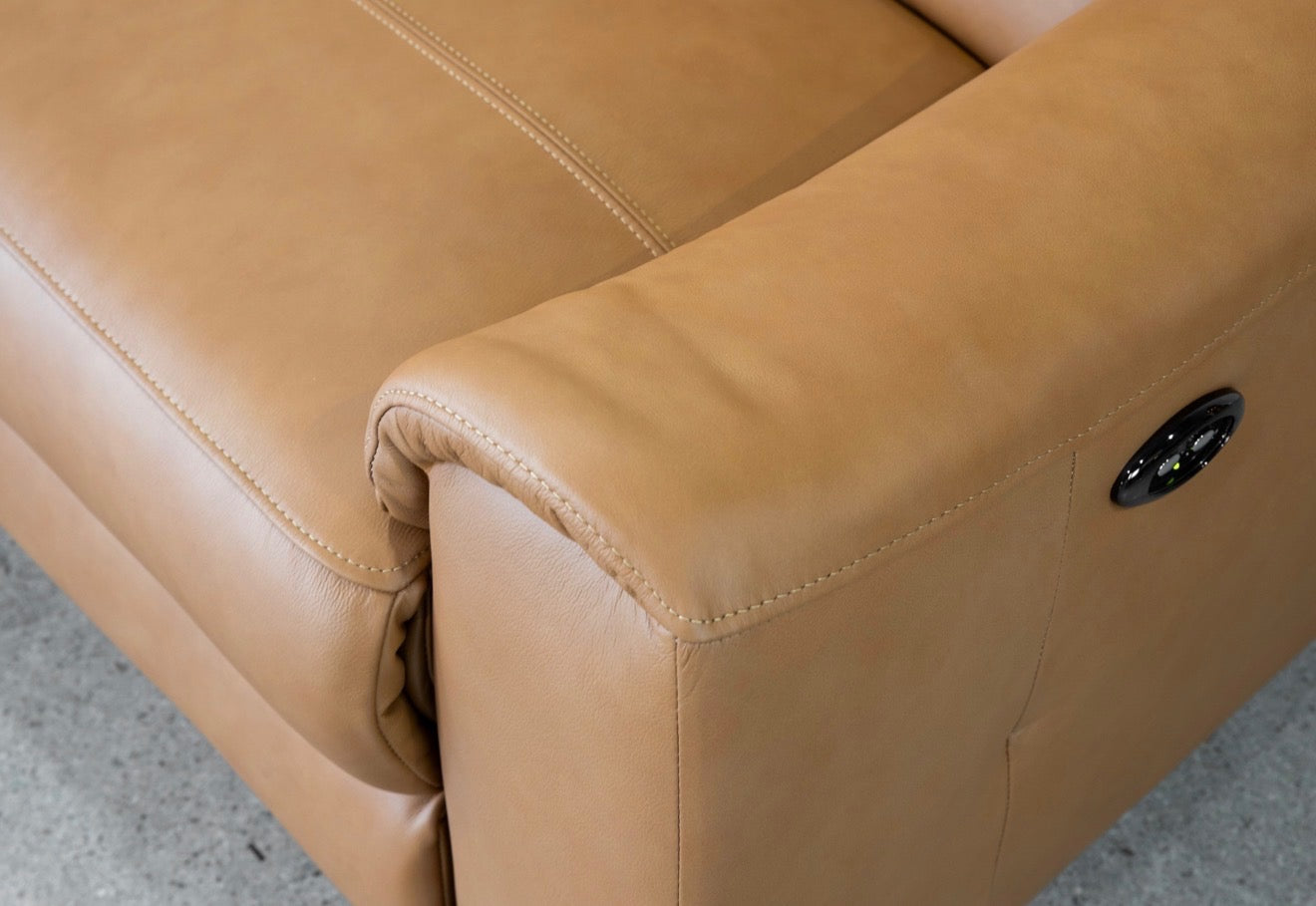 Scan Design Power Reclining Genuine Leather Sectional