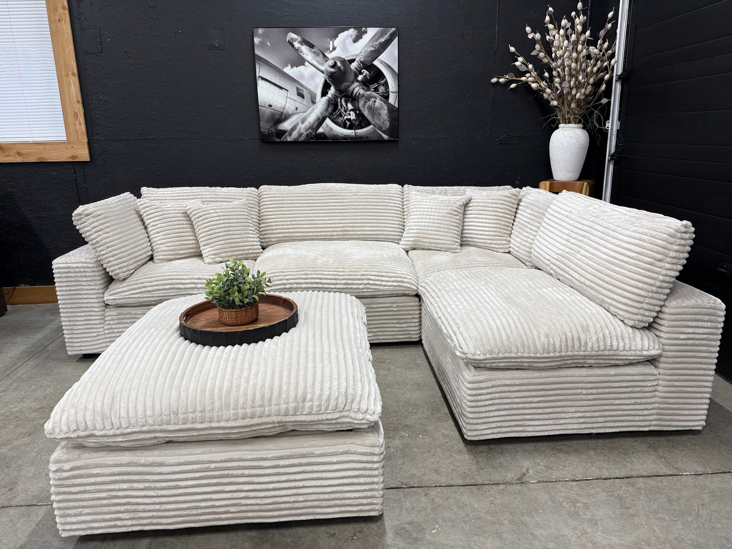 New Corduroy Sectional