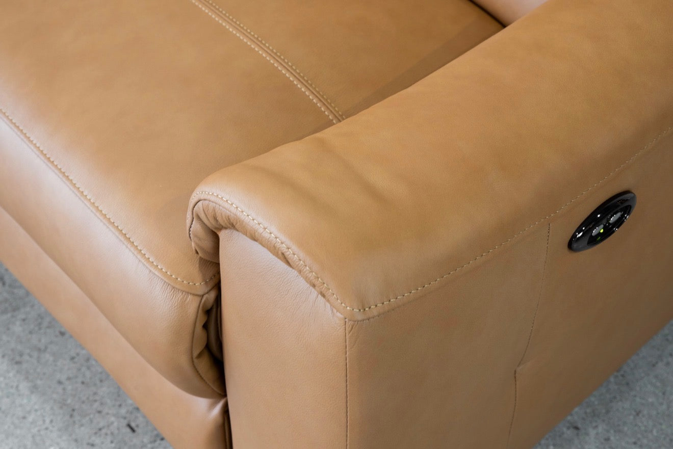 Scan Design Power Reclining Genuine Leather Sectional