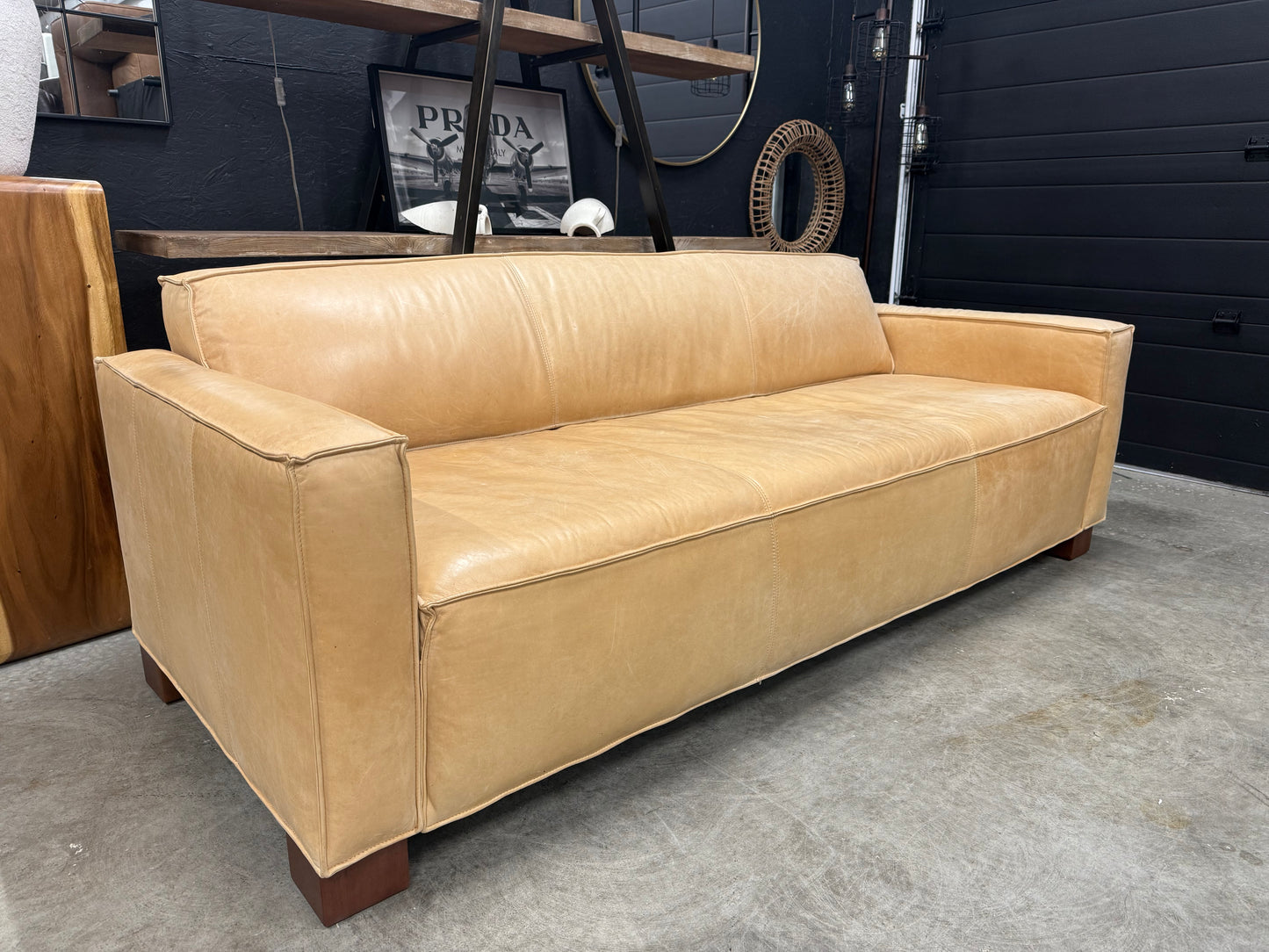 Gus 100%Genuine Leather Sofa