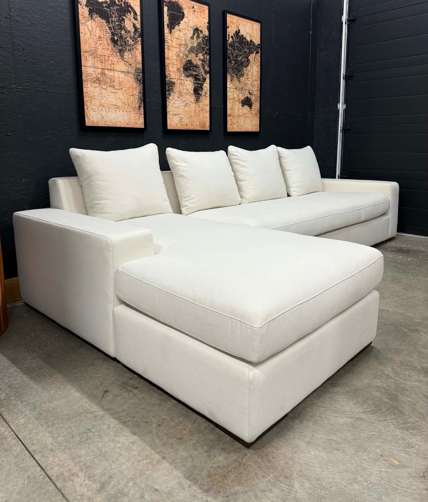 Moes Downfill Cream Sectional