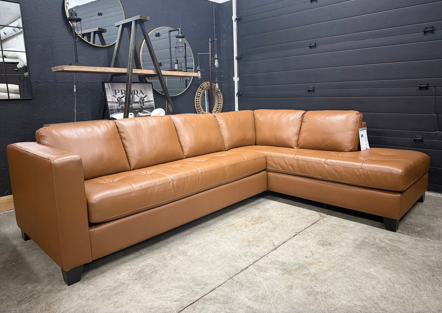 Palliser Genuine Top Grain Leather Sectional