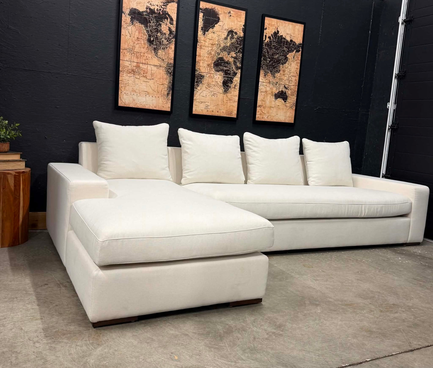 Moes Downfill Cream Sectional