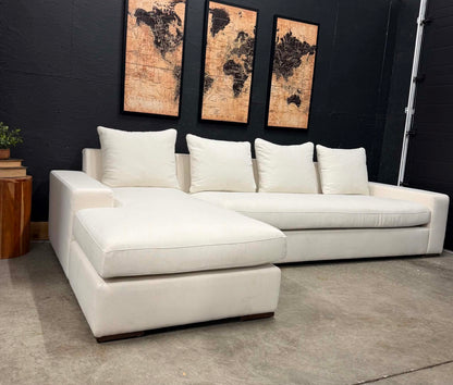 Moes Downfill Cream Sectional