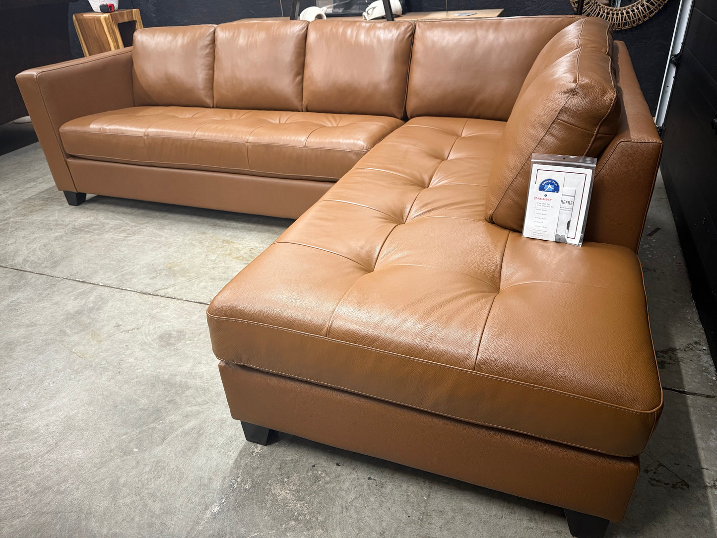 Palliser Genuine Top Grain Leather Sectional