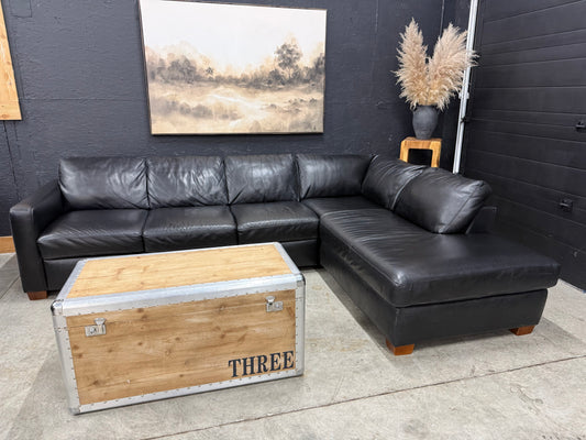 Natuzzi Editions Full Grain Leather Sectional