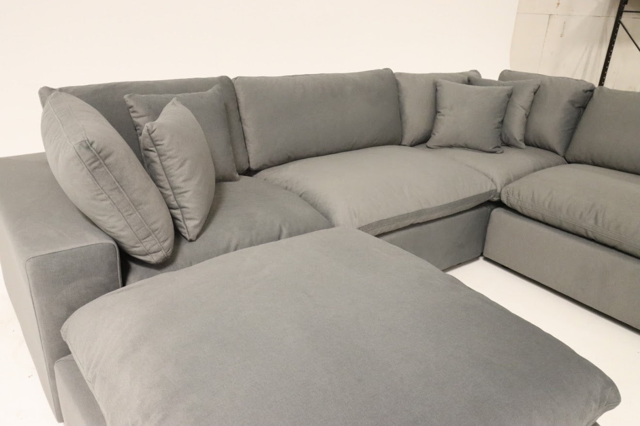 Dark Grey 5 Piece Cloud Couch