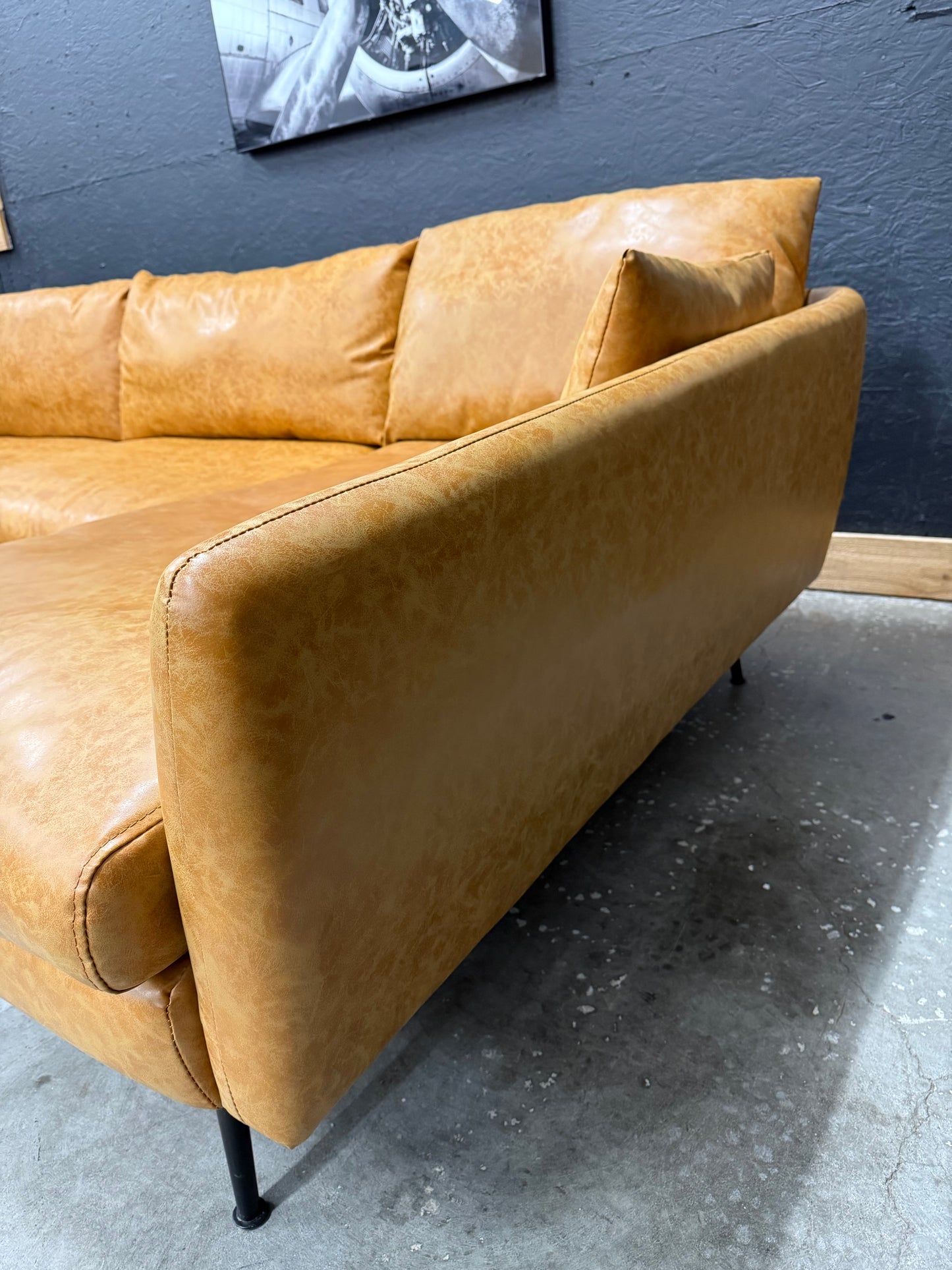 Albani Park Faux Leather Sectional