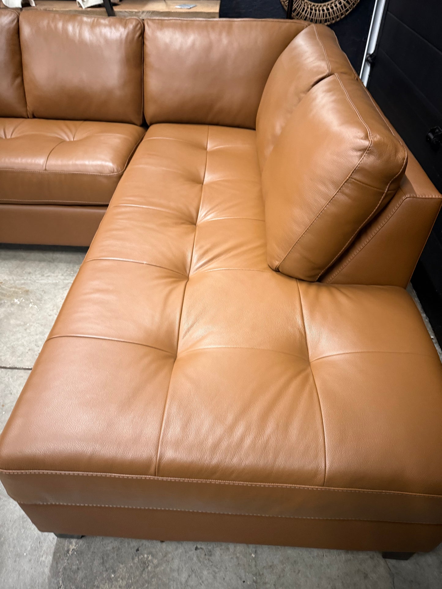 Palliser Genuine Top Grain Leather Sectional