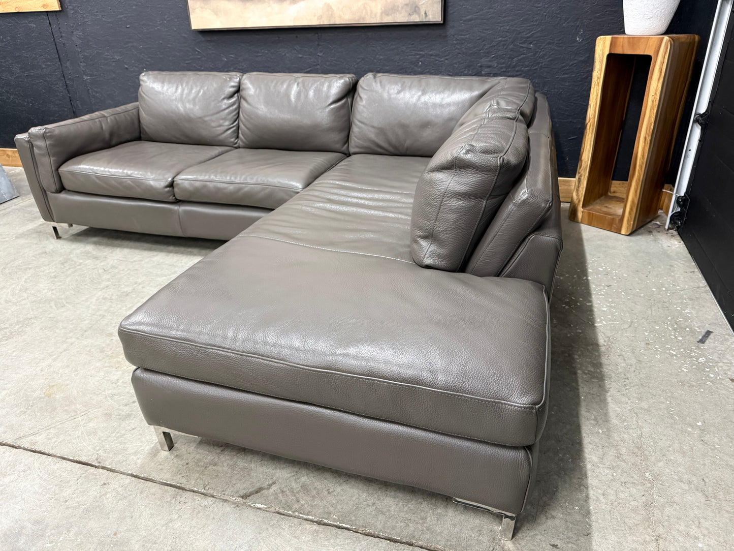 Scan Design Genuine Full Grain Leather Sectional