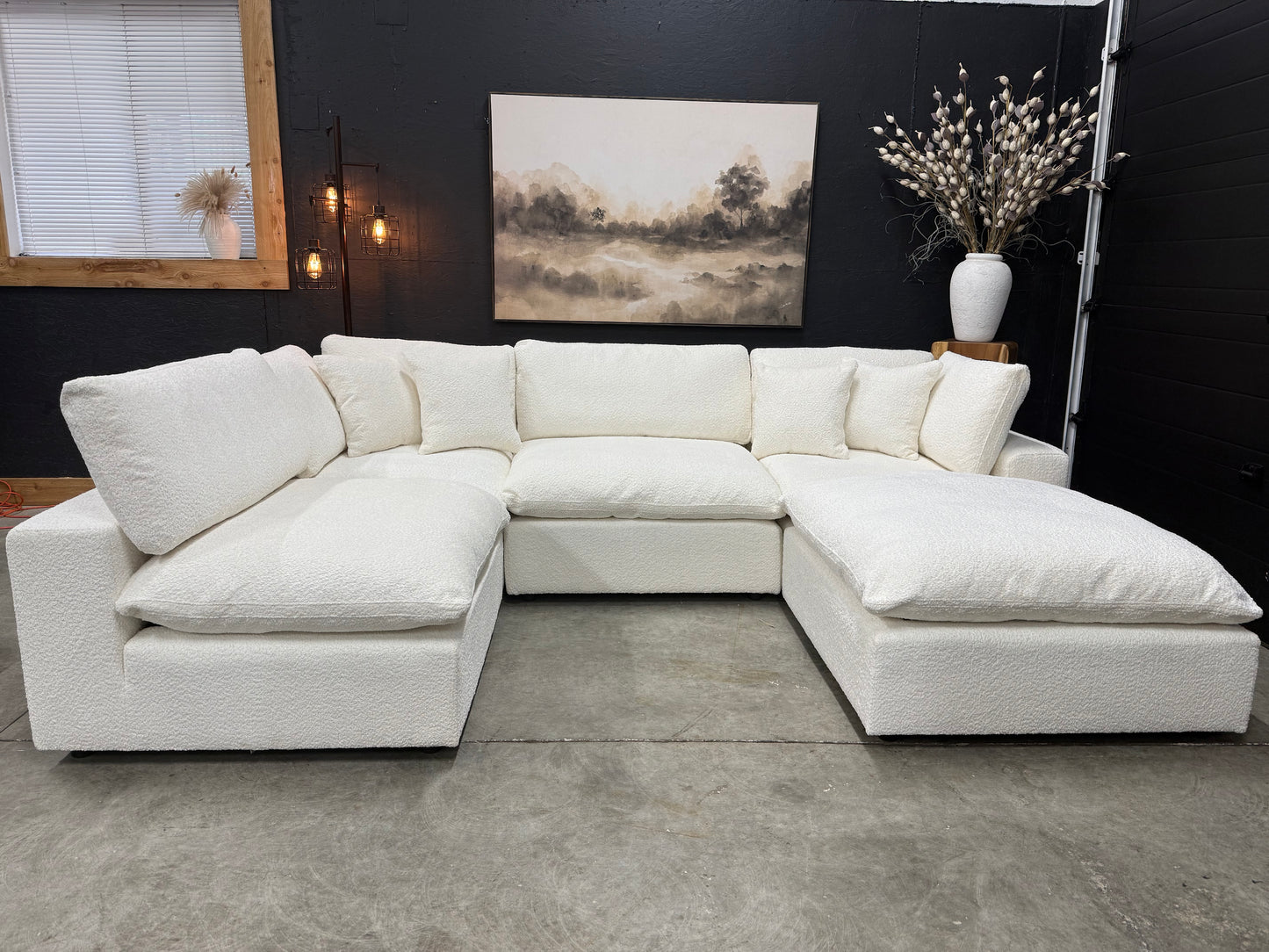 Boucle 5 Piece Cloud Couch