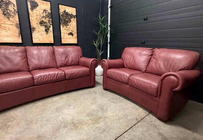 Sklar Peppler Canadian Genuine Leather Sofa Set 
Delivery Available