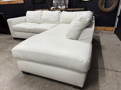 Natuzzi Genuine Grain Leather Sectional