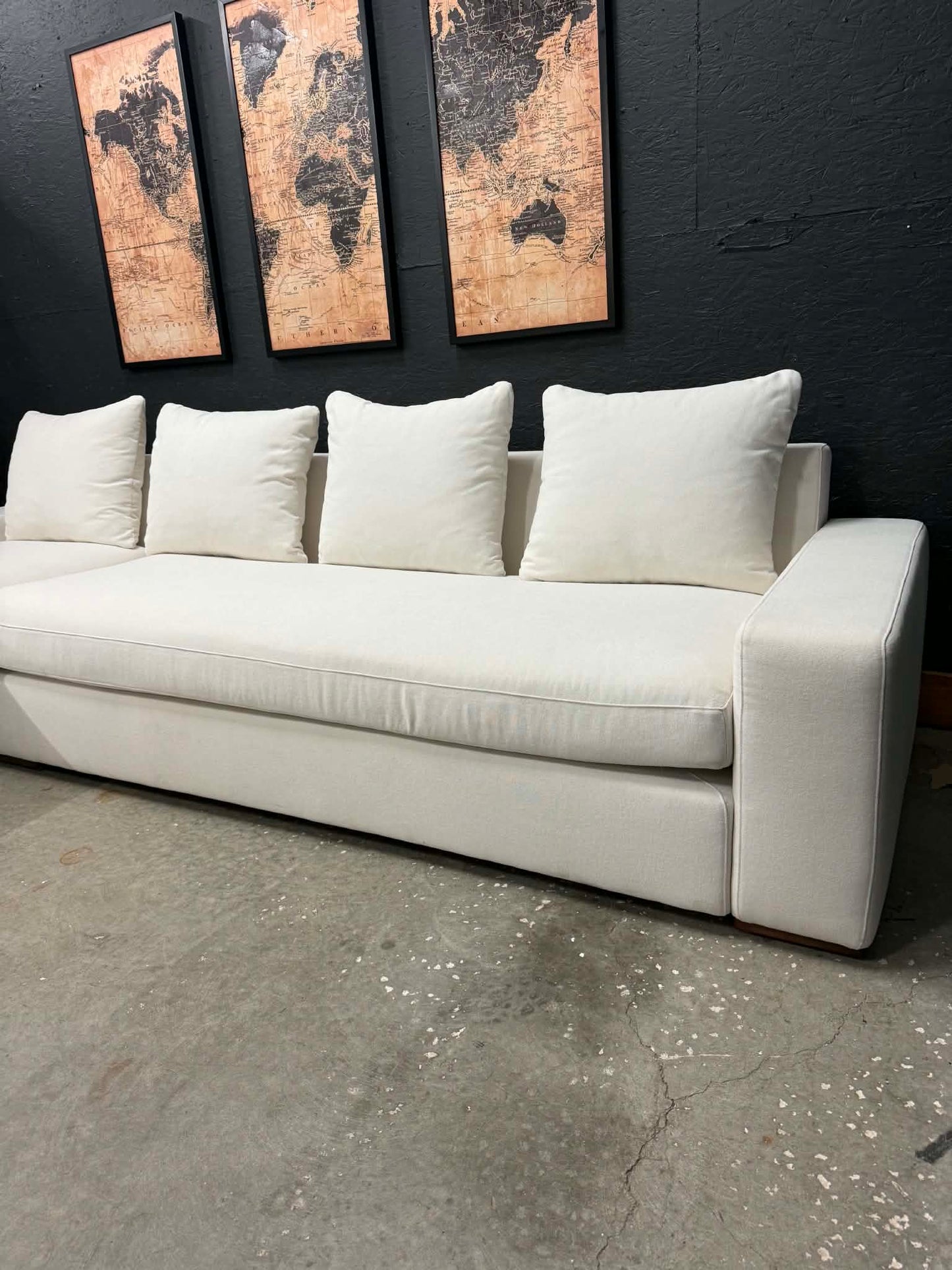 Moes Downfill Cream Sectional