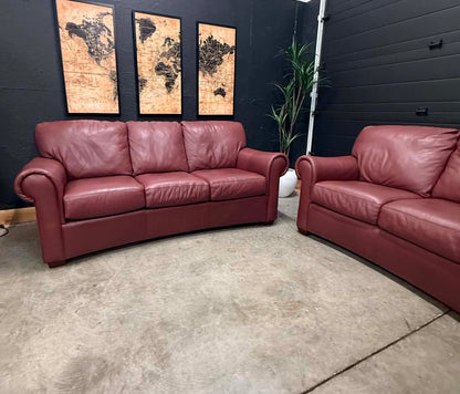 Sklar Peppler Canadian Genuine Leather Sofa Set 
Delivery Available