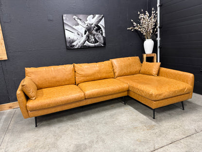 Albani Park Faux Leather Sectional