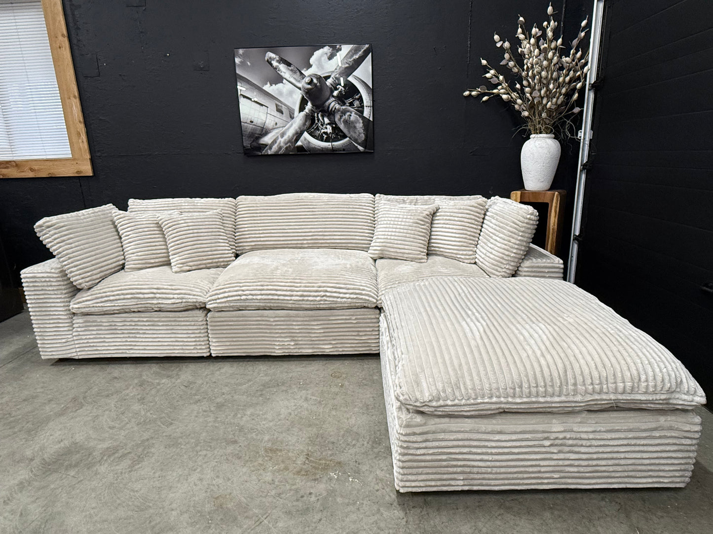 New Corduroy Sectional