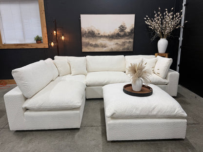 Boucle 5 Piece Cloud Couch