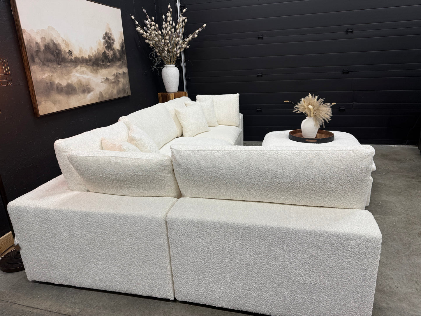 Boucle 5 Piece Cloud Couch