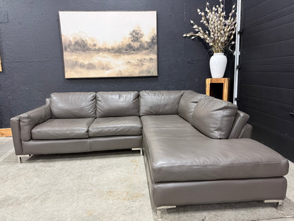 Scan Design Genuine Full Grain Leather Sectional