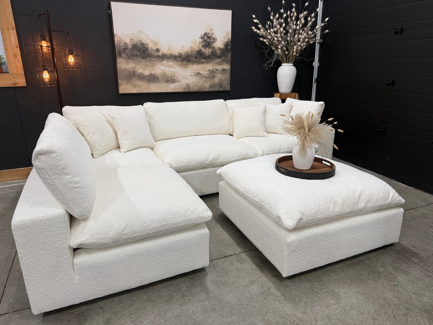 Boucle 5 Piece Cloud Couch