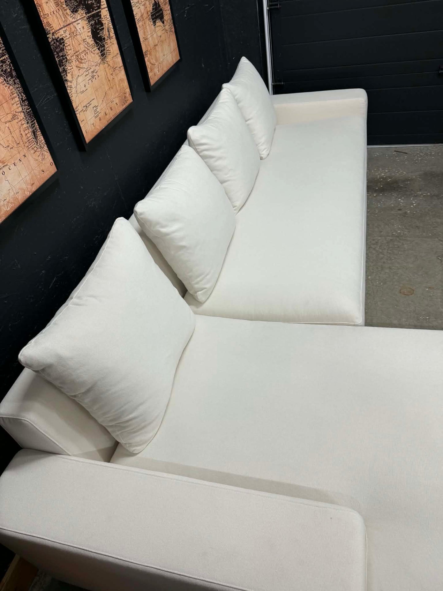 Moes Downfill Cream Sectional